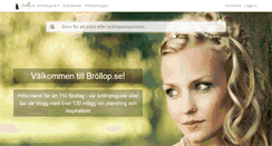 Desktop Screenshot of brollopssidan.se