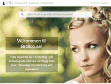 Tablet Screenshot of brollopssidan.se